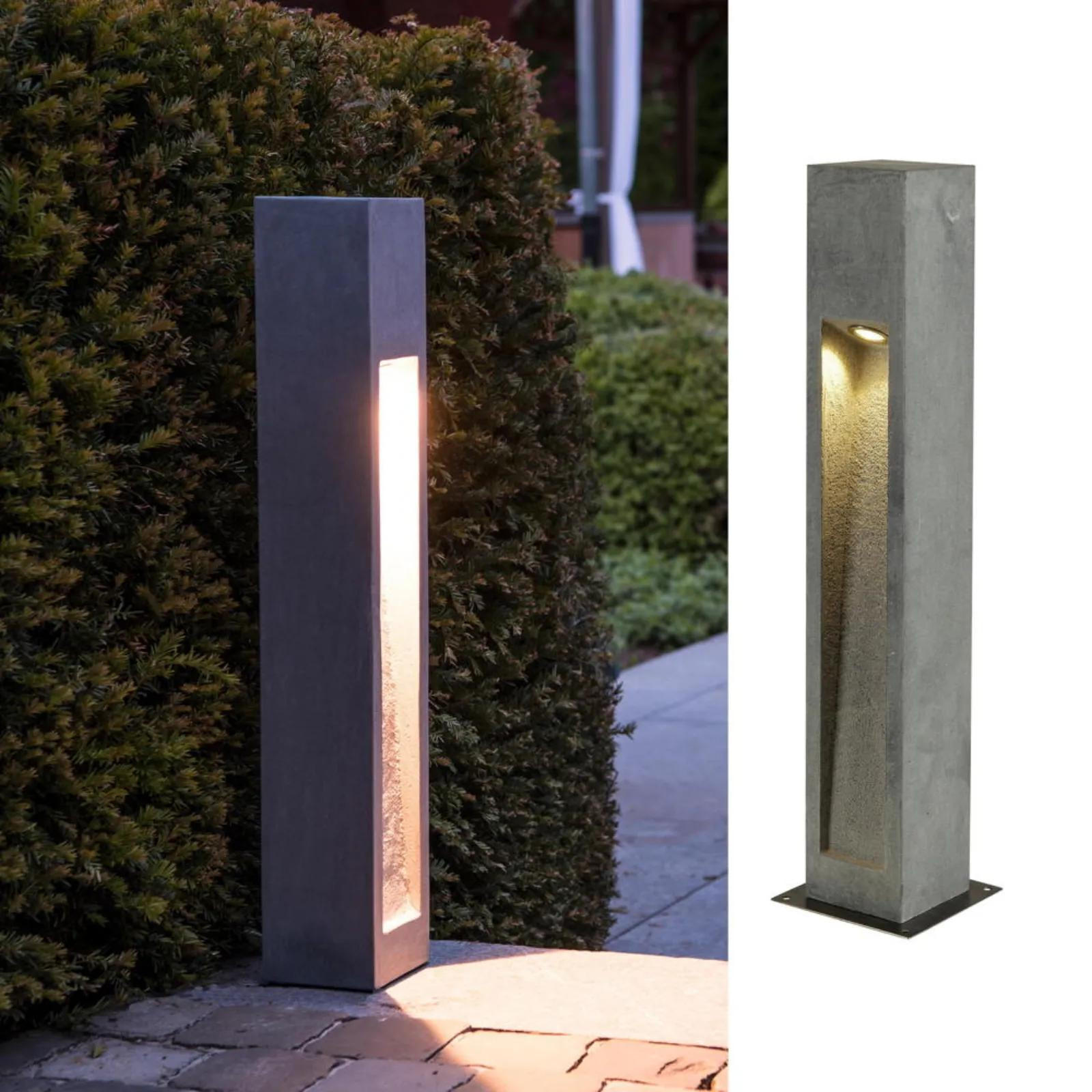 WEGELEUCHTE Arrock Grau - Grau, Stein (12/12/75cm) - SLV