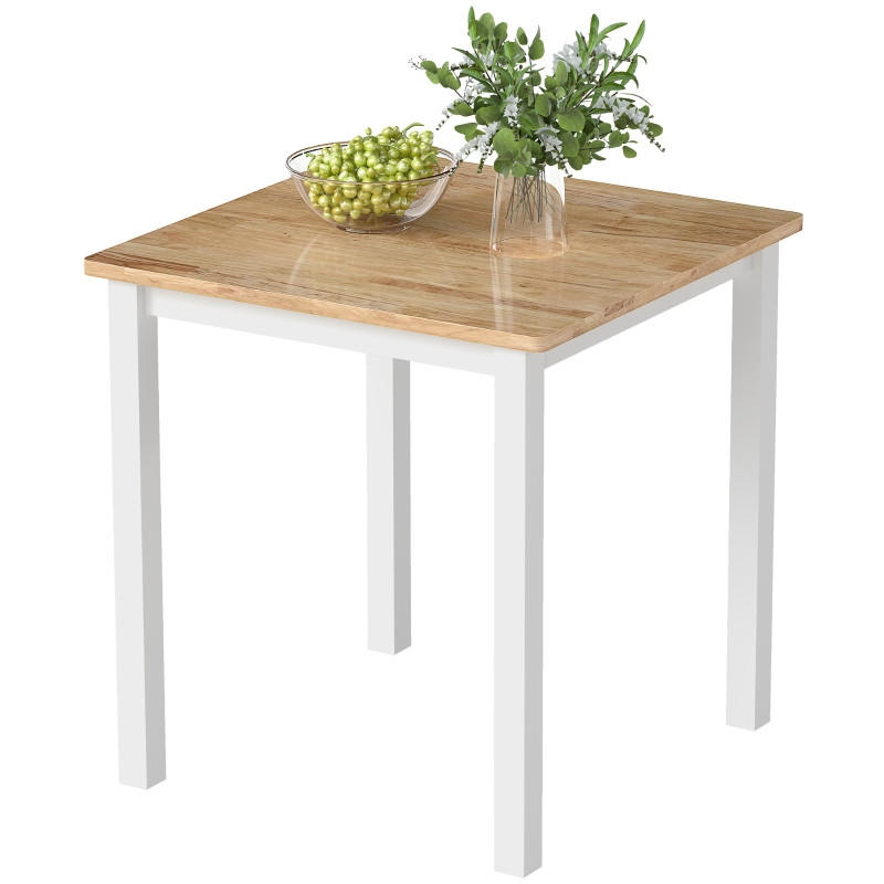 ESSTISCH 69/69/75 cm aus Kautschukholz DE-39909 Natur - Eichefarben, Holzwerkstoff (69/69/75cm) - ComfortXL