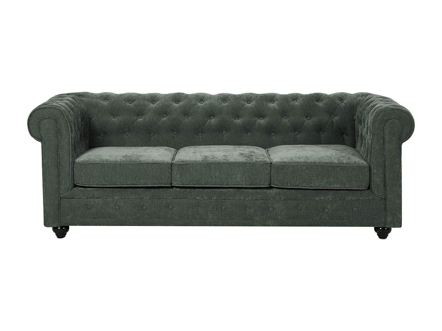 SOFA ohne Schlafmöglichkeit - 3 Personen - Stoff - Grün - - Grün, Textil (205/72/88cm) - Vente-Unique