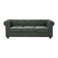 SOFA ohne Schlafmöglichkeit - 3 Personen - Stoff - Grün - - Grün, Textil (205/72/88cm) - Vente-Unique