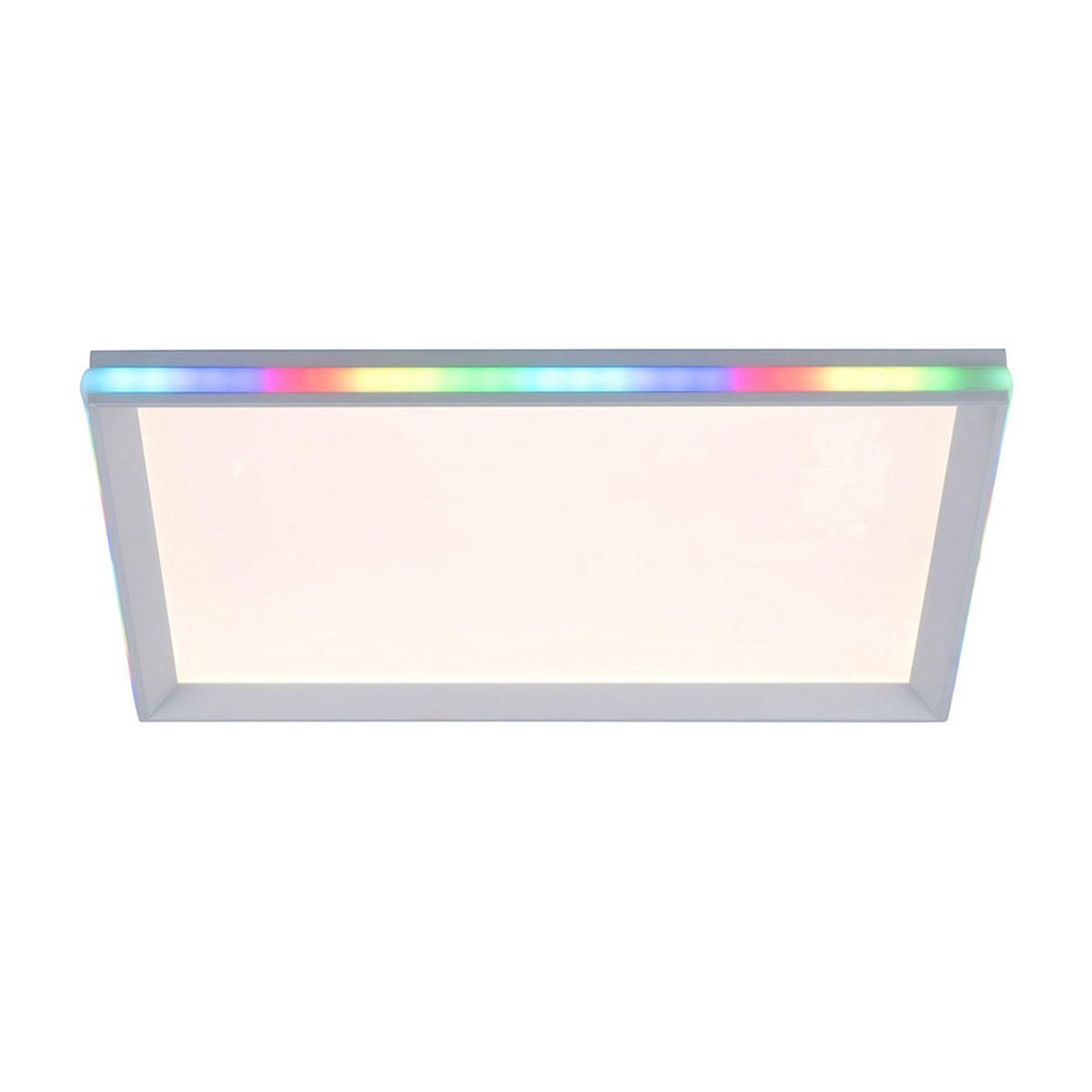 LED DECKENLEUCHTE Weiß mit Fernbedienung - Weiß, Metall (45/45/6.5cm)