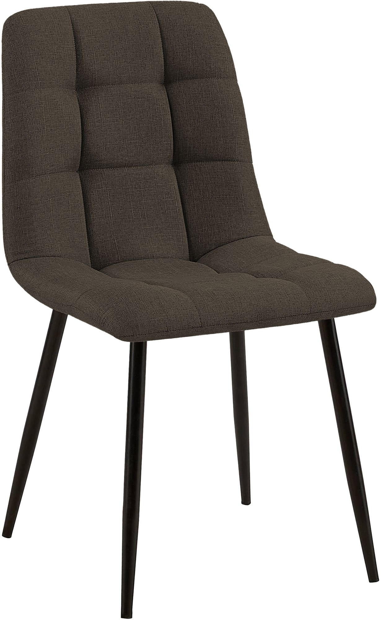STUHL Stoff Braun - Braun, Textil/Metall (45/84/55cm) - CLP