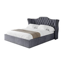 POLSTERBETT mit Bettkasten und Lattenrost, Boxbett ohne Matratze - ZORAN 160x200 Dunkelgrau - Dunkelgrau, Holzwerkstoff/Textil (160/200cm) - ALTDECOR