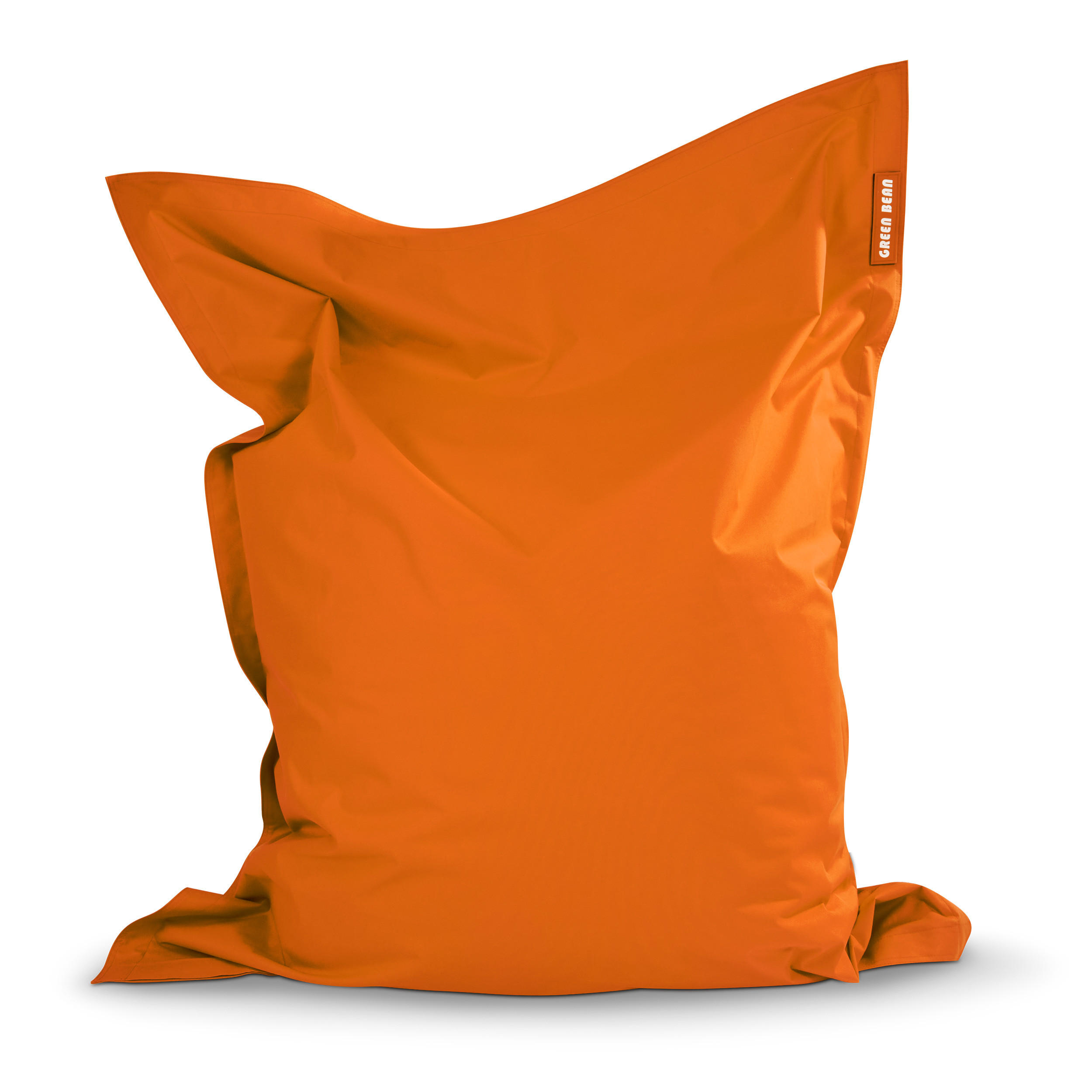 RIESEN-SITZSACK "Square" 140x180cm 380 L - Orange, Textil (140/25/180cm) - Green Bean