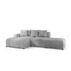 ECKSOFA Megan Xs In Poso - Hellgrau, Holzwerkstoff/Textil (304/165cm) - Fun Möbel