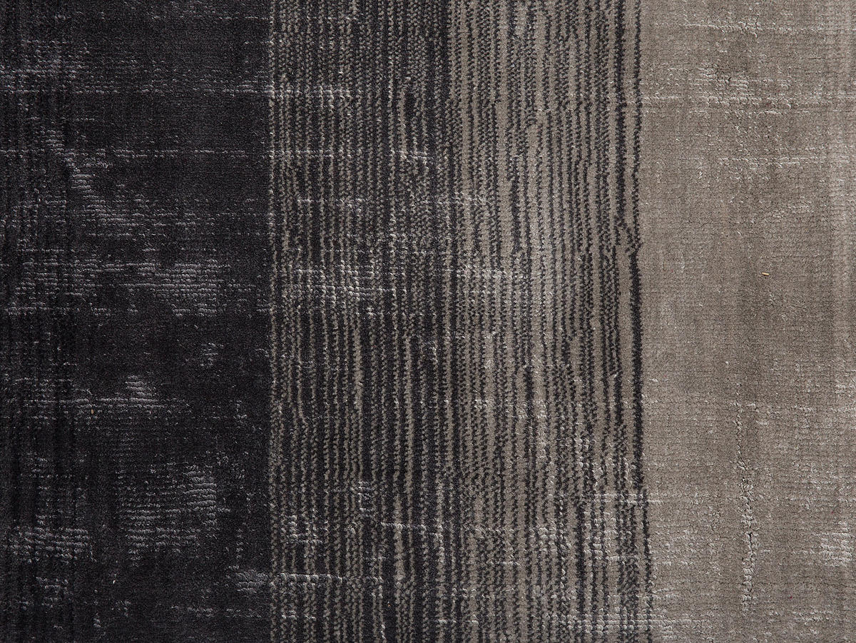 KURZFLOR-TEPPICH Ercis 200/200 cm - Schwarz, Naturmaterialien (200/200cm) - Beliani