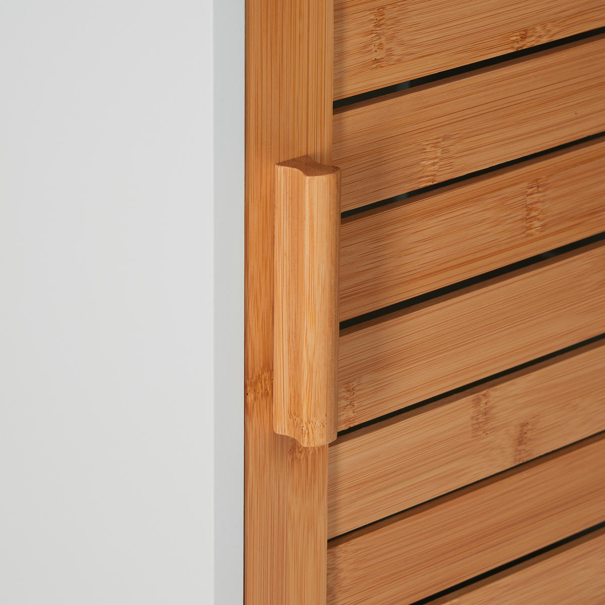 BADEZIMMERSCHRANK - Naturfarben/Weiß, Holz/Holzwerkstoff (40/190/30cm) - Relaxdays