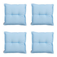 SITZKISSEN Panama 50/50 cm 4er-Set - Hellblau, Textil (50/5/50cm) - Madison