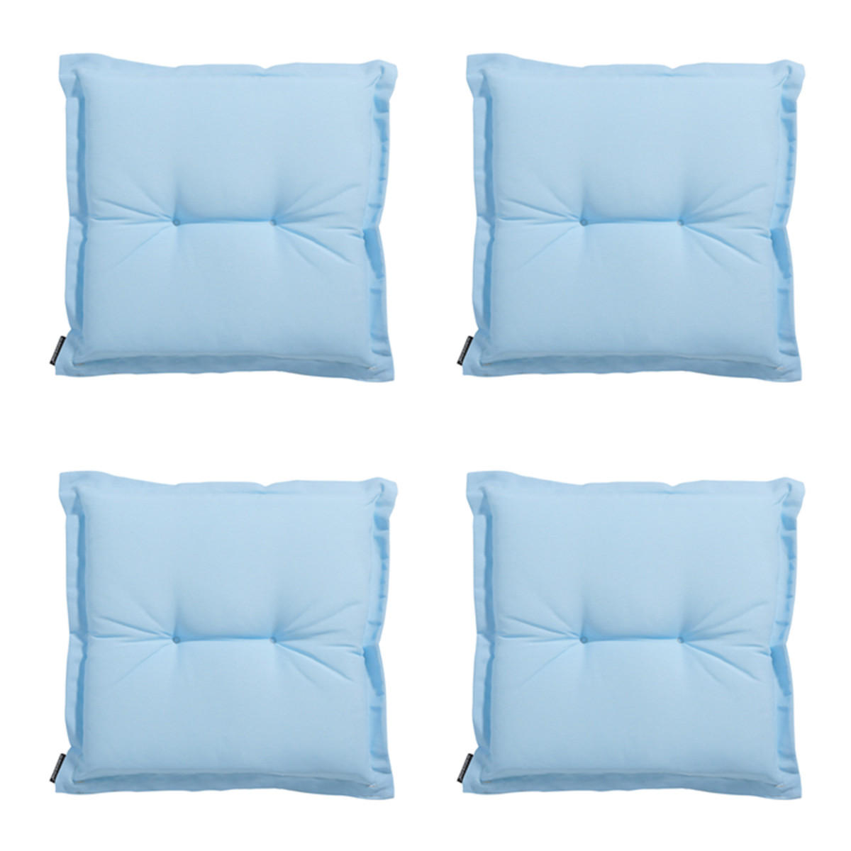 SITZKISSEN Panama 50/50 cm 4er-Set - Hellblau, Textil (50/5/50cm) - Madison