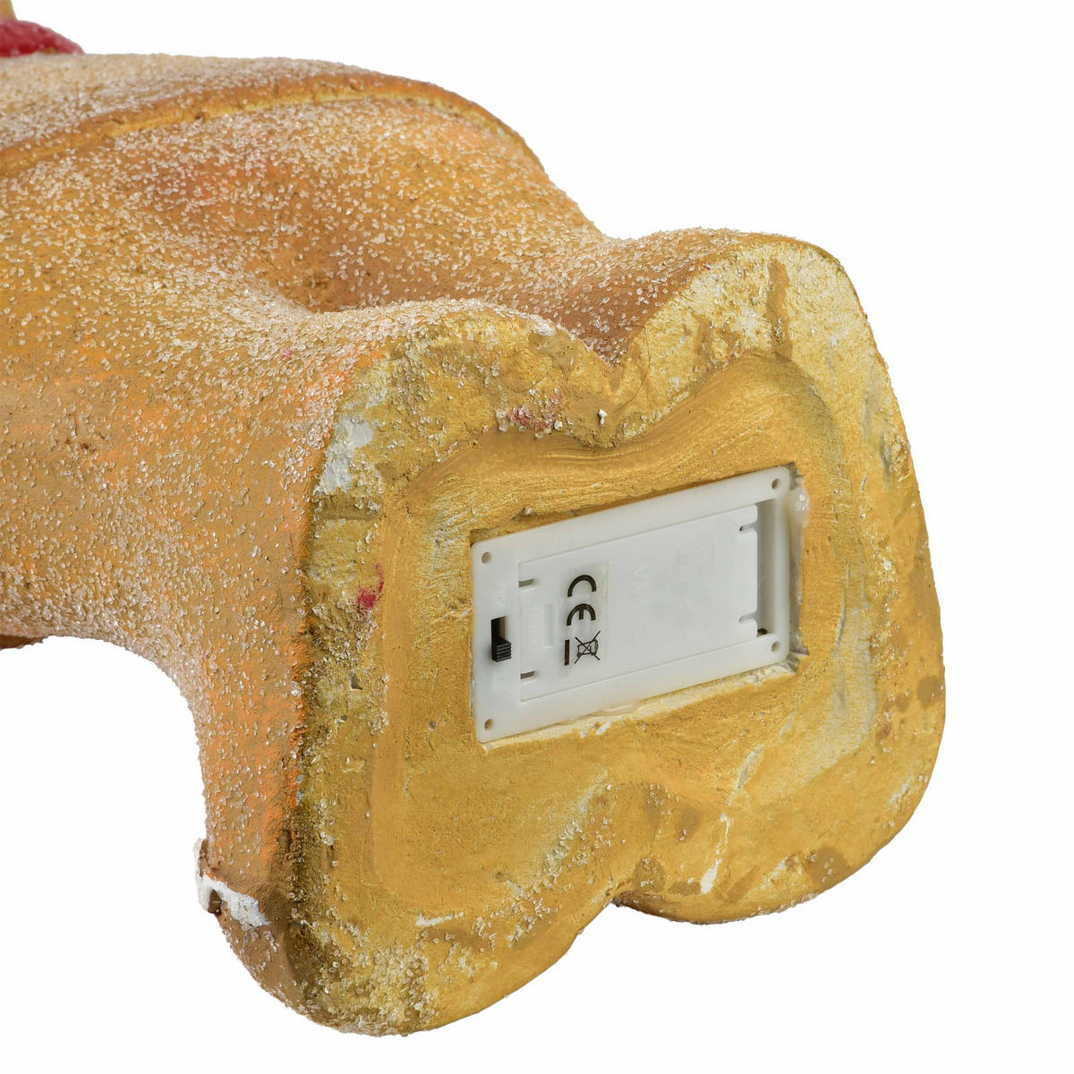 LED-DEKOFIGUR Santa Lila Braun 19,5x13,5x43,5 cm Keramik - Braun, Keramik (13.5/43.5/19.5cm) - Mondex