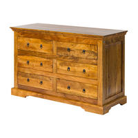 KOMMODE Akazie 145x58x90 honig lackiert OXFORD #0447 - Braun, Holz (145/90/58cm) - Massivmoebel24