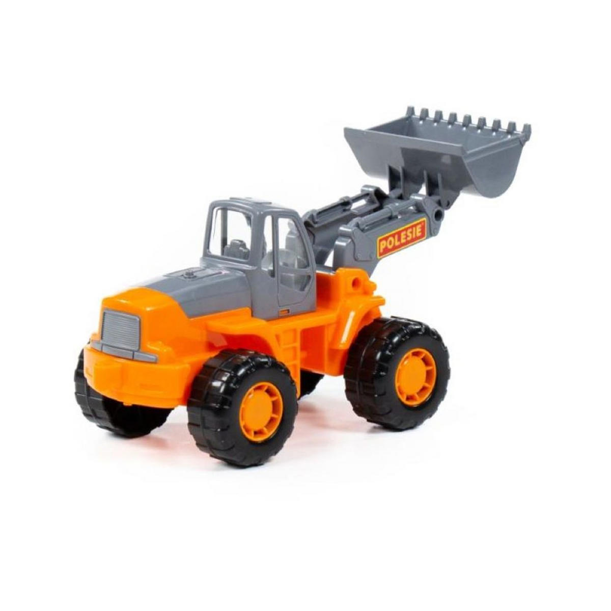 SPIELZEUGAUTO Spielzeugtraktor 36940 orange Radlader, Frontlader, beweglicher Arm, Kunststoff, ab 3 Jahren - Orange, Kunststoff (11/11/24cm) - Polesie