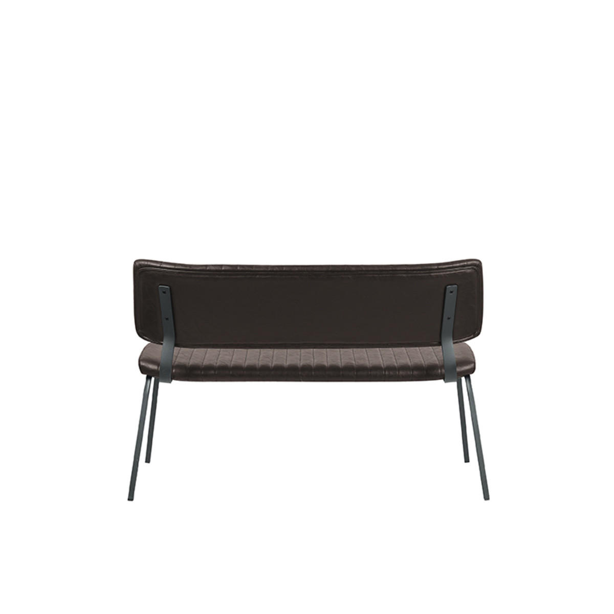 ESSZIMMERBANK Gusto Braun 63/120/81 cm - Dunkelbraun, Textil (120/81/63cm) - LABEL51