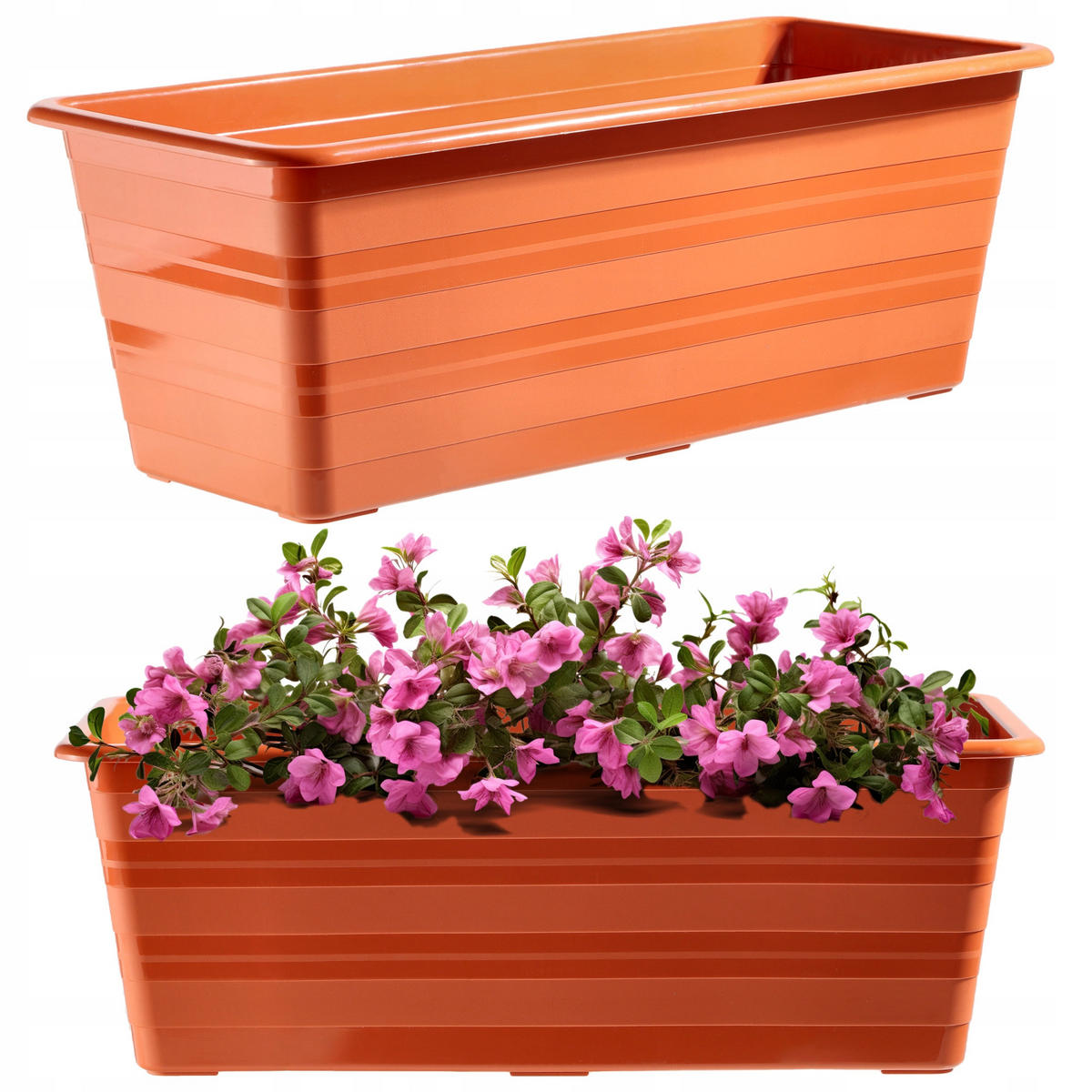 BALKONTOPF 40 cm, Terrakotta - Terra cotta, Kunststoff (17/40cm) - KADAX