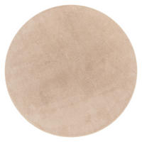 FLACHWEBETEPPICH Beige Ø 80 cm - Beige, Kunststoff (80/80cm) - TT Home