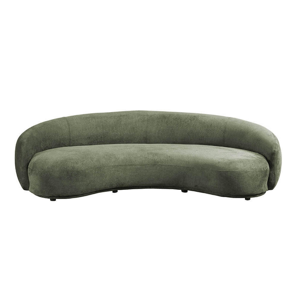 SOFA CASARA Webstoff Dunkelgrün - 258 x 128 x 72 cm - Dunkelgrün, Kunststoff (258/72/128cm) - Home Deluxe
