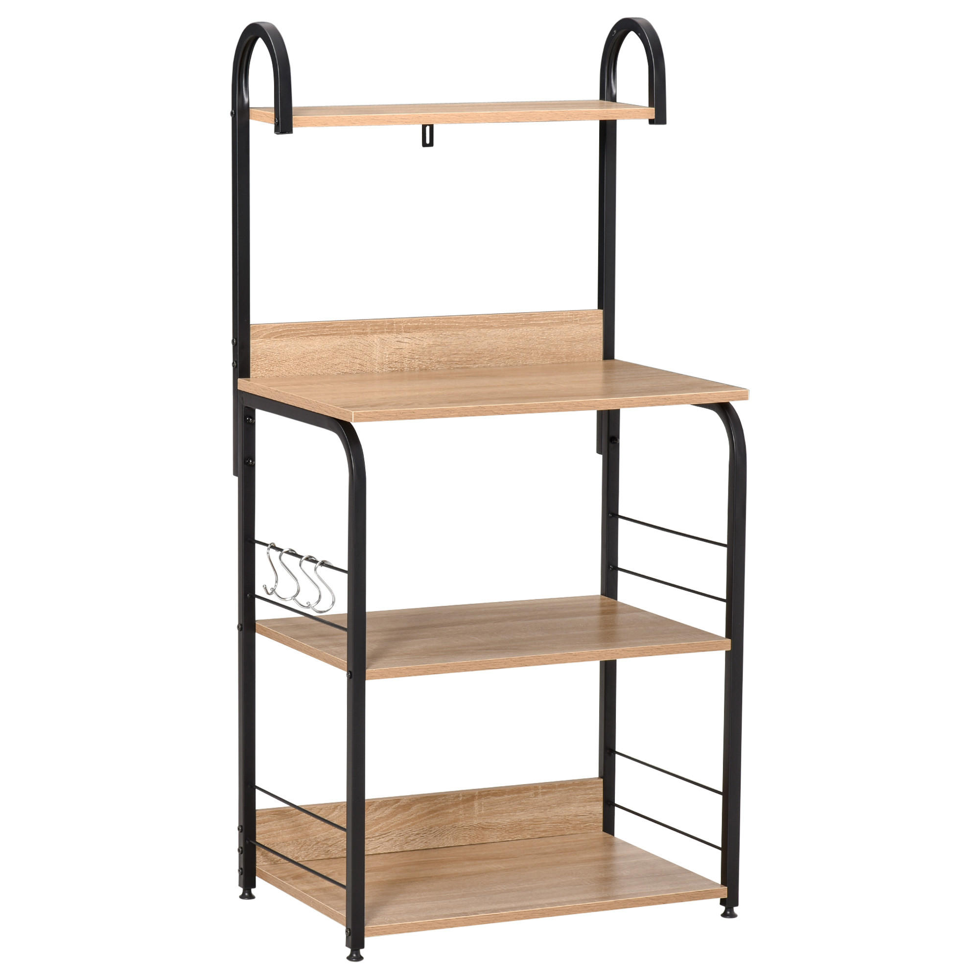 KÜCHENREGAL Braun 1 Stück - Braun, Holzwerkstoff (40/125/60cm) - GiPP