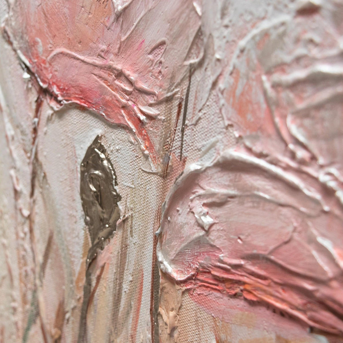 GEMÄLDE April auf Keilrahmen 100x50 cm - Rosa, Holz (100/50cm) - YS-art gallery