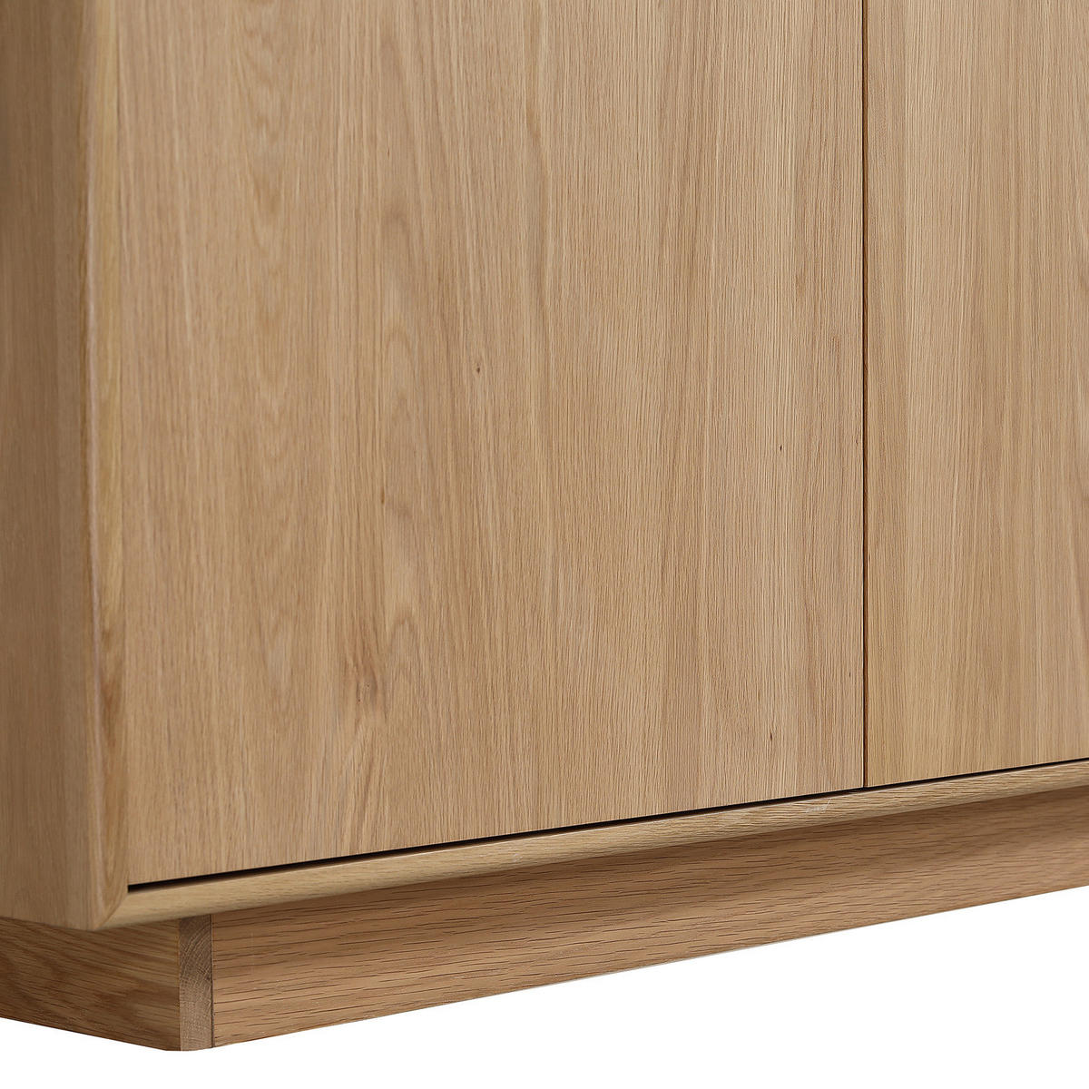 HIGHBOARD - Eiche teilmassiv - Eiche - Braun, Eichenholz/Holz (110/150/40cm) - home24