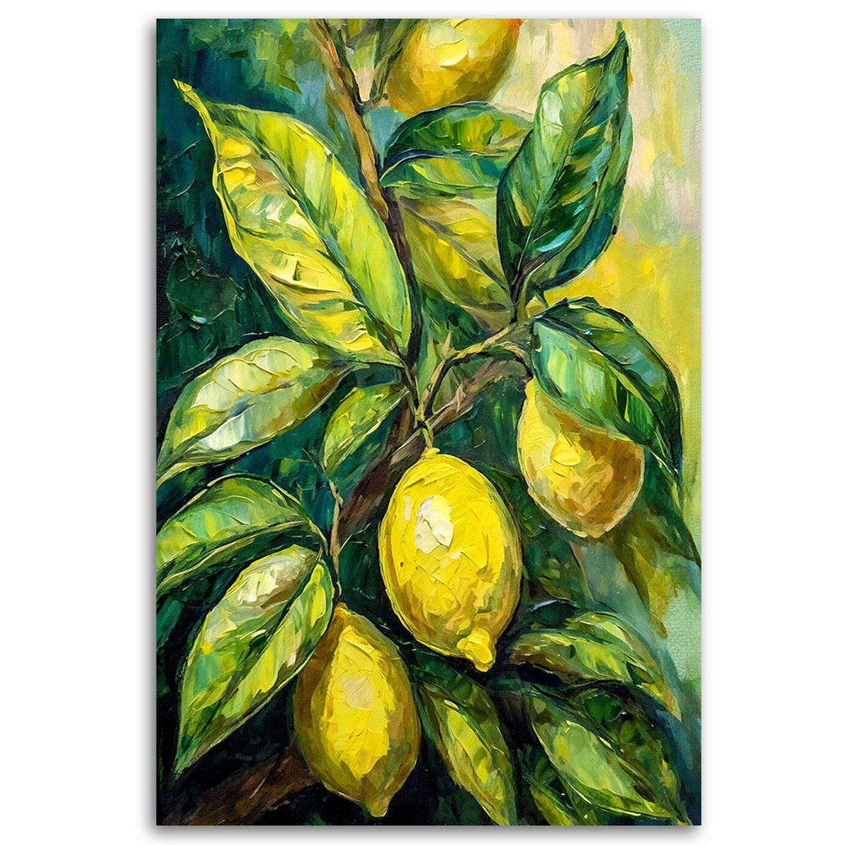 KUNSTDRUCK Grün 40/60 cm - Grün, Textil (40/60cm) - KUNSTLOFT
