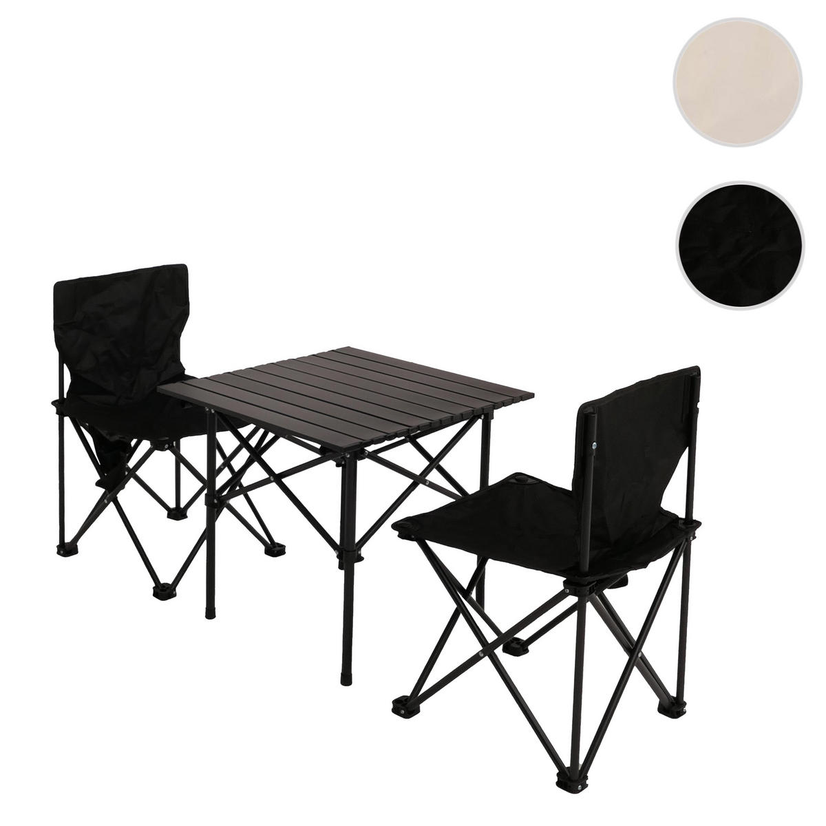 KEMPINGOVÁ SADA Černá - černá, kov - MCW