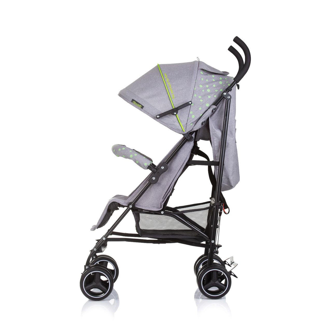 BUGGY Milano grau Buggy bis 22 kg, Rückenlehne verstellbar, faltbar - Grau, Metall (60/49/105cm) - Chipolino