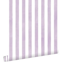 TAPETE Streifenmuster 53 cm x 10.05 m - Lila, Papier (53/0.1cm) - ESTAhome