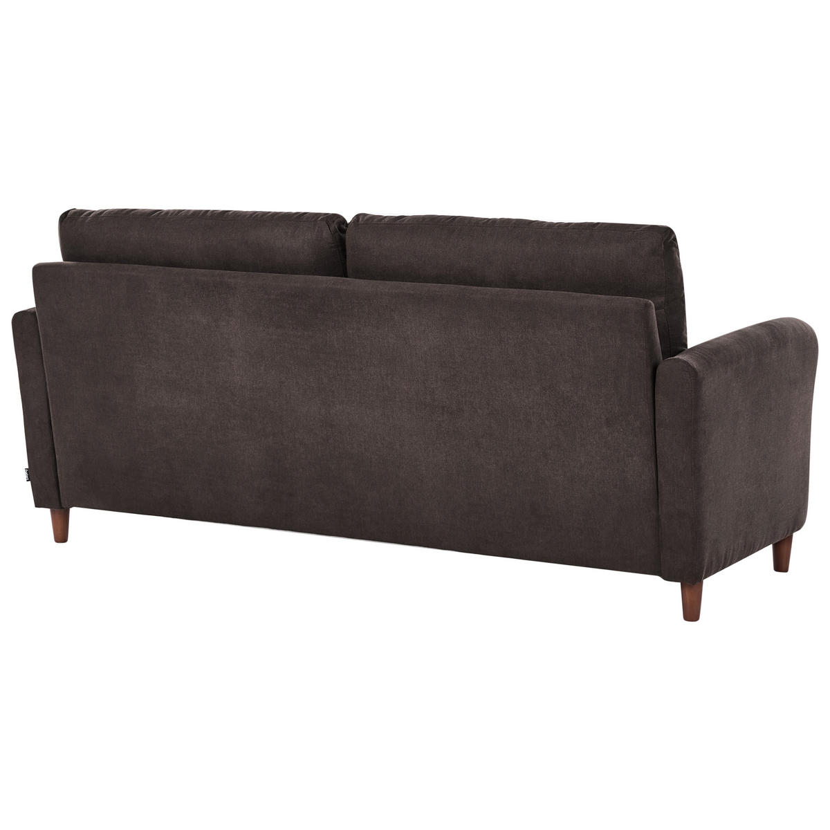 POHOVKA 3-místná Látka Tmavě hnědá Mare - tmavě hnědá, textil (184/88/77cm) - Beliani