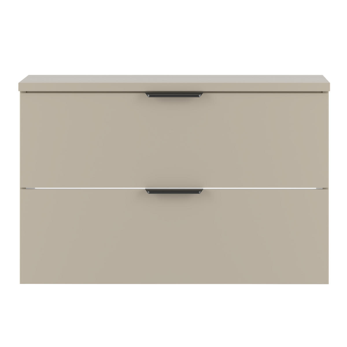 WASCHBECKENUNTERSCHRANK Pyra 2 Schubladen Cashmere - 80 x 46 x 52 cm - Kaschmir, Holz (80/46/52cm) - Badplaats