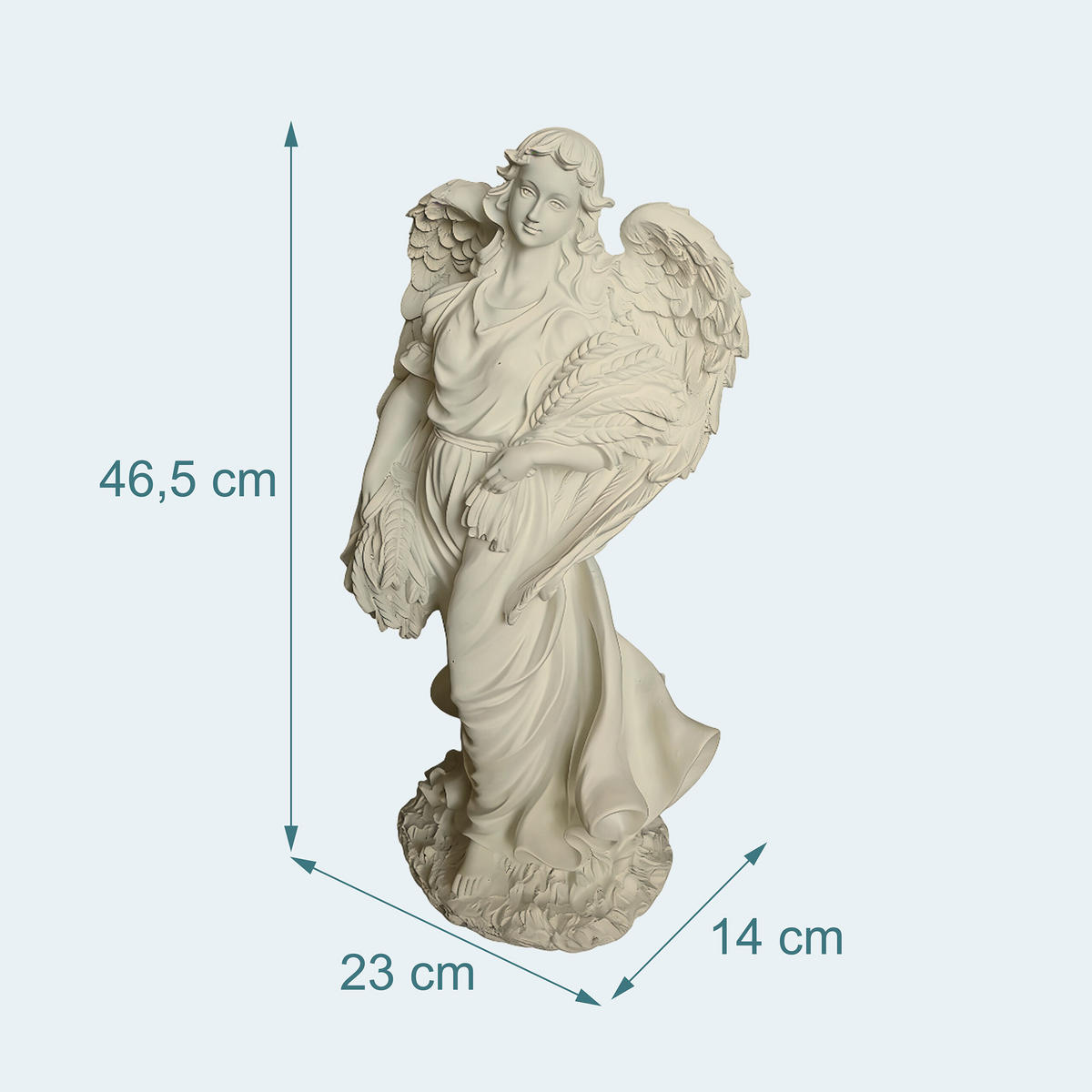 VRTNI angel - krem, umetna masa (23/46.5/14cm) - Relaxdays