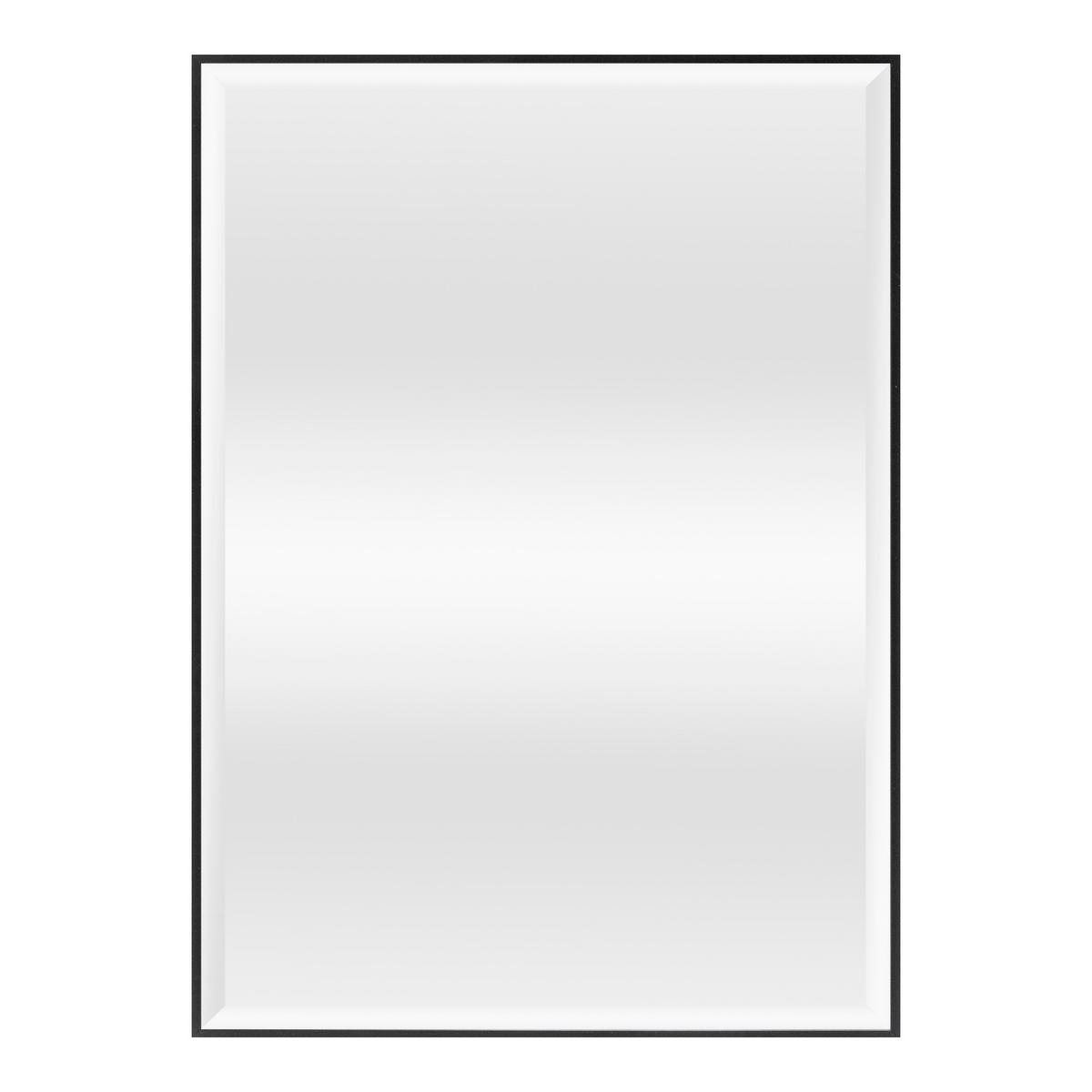 WANDSPIEGEL Novoli - Schwarz, Glas/Kunststoff (50/4/70cm) - [en.casa]