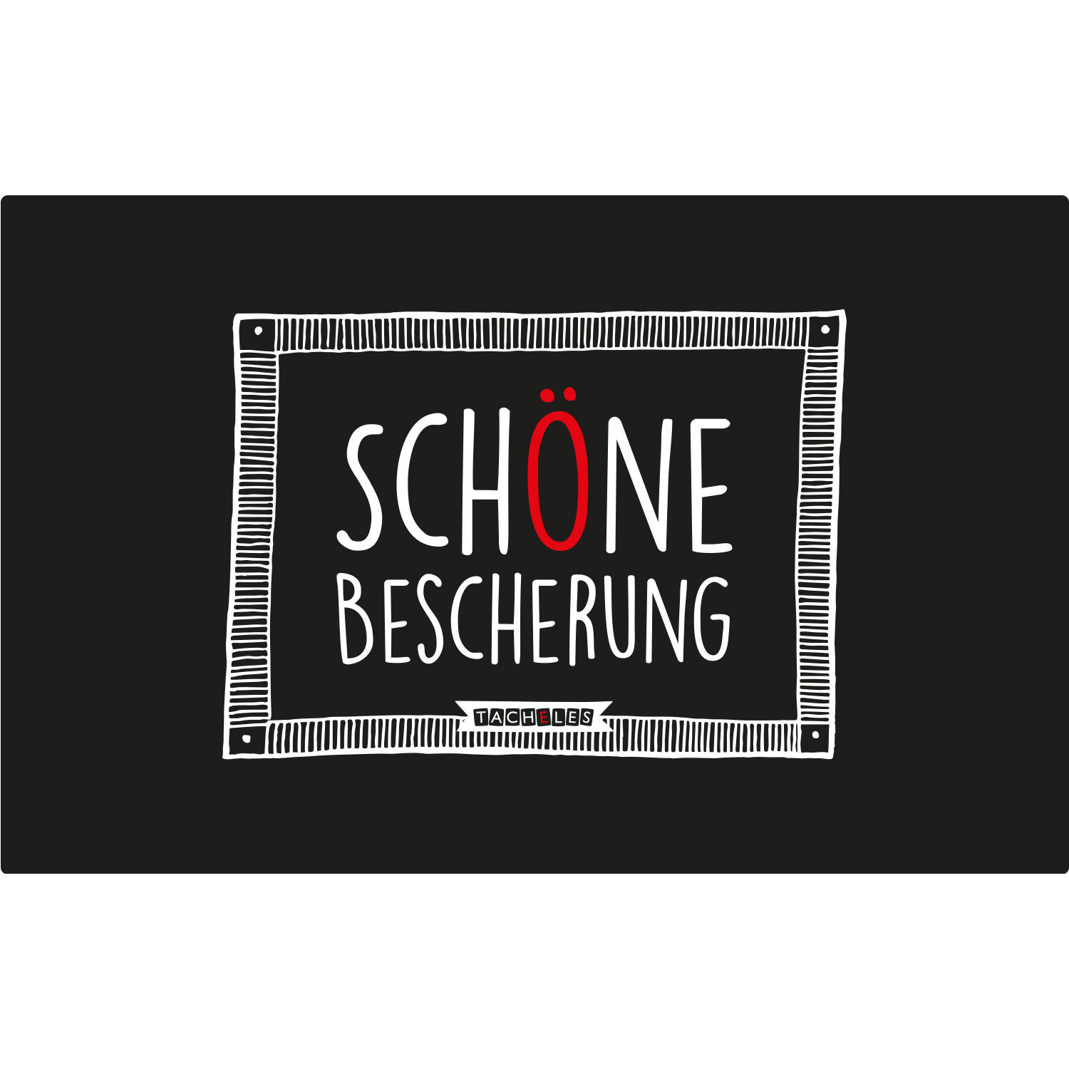 BRETTCHEN Tacheles Schöne Bescherung Schwarz 14,5 x 23,5 cm - Schwarz, Kunststoff (14.5/23.5cm) - United Labels