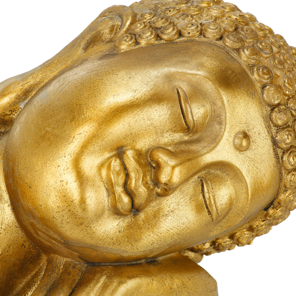 BUDDHA-FIGUR - Goldfarben, Kunststoff (40/61/37cm) - Relaxdays