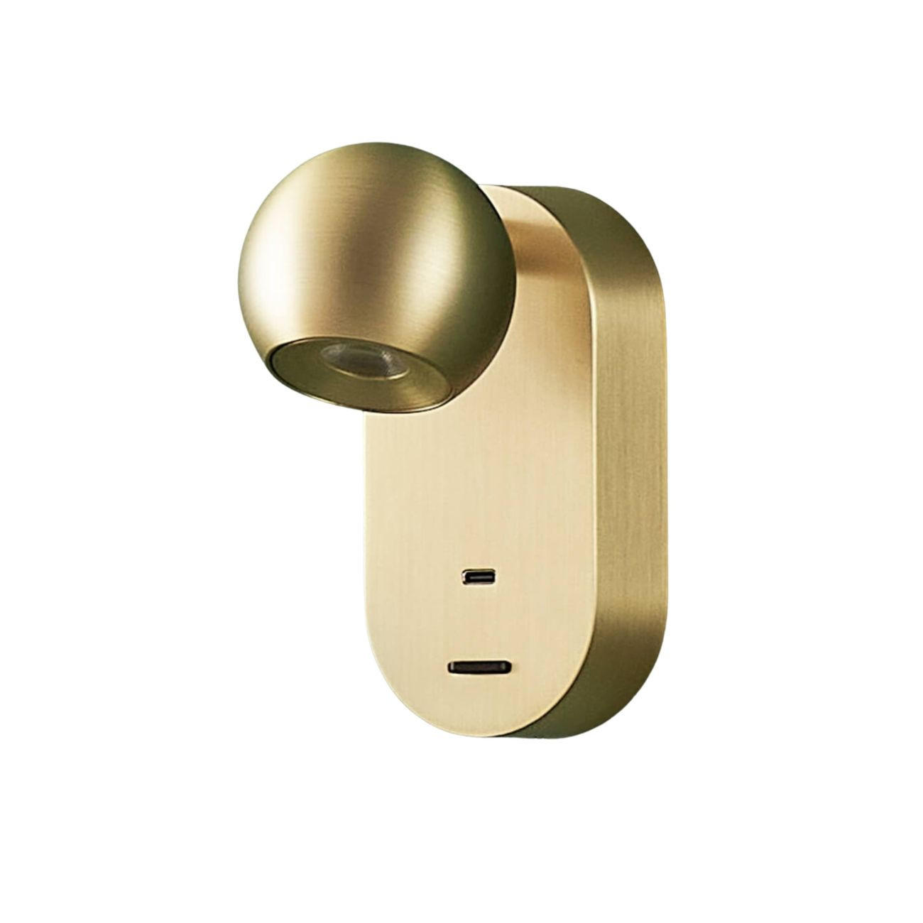 WANDLEUCHTE Yvan, Gold, 15cm - Goldfarben, Metall (6/15/10.1cm) - KOSILUM