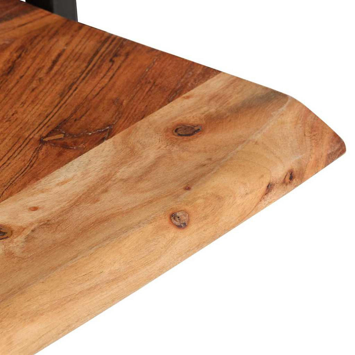 WANDREGALE 2Er Set 40/24/35 Cm Massivholz Akazie Und Stahl - Braun, Holz (24/35/40cm) - vidaXL