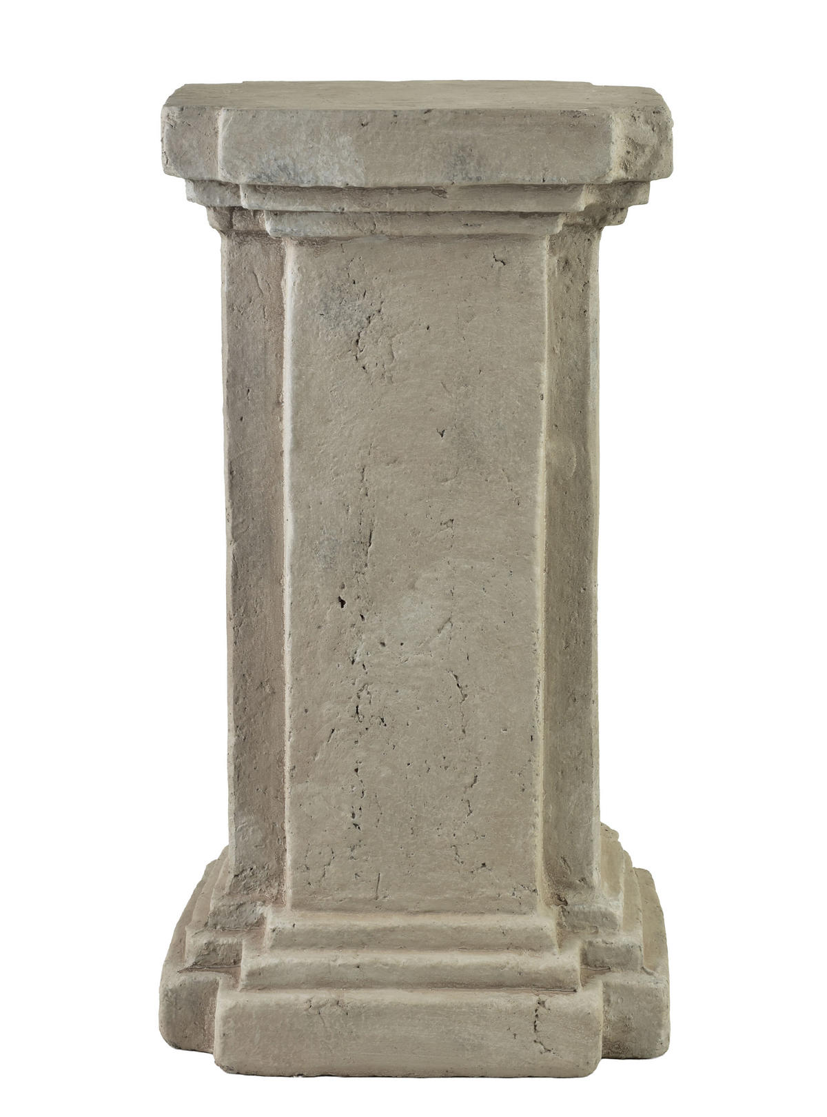 PODEST Sidi beige 26.5/26.5/50 cm Keramik - Grau, Keramik (26.5/50/26.5cm) - Mondex