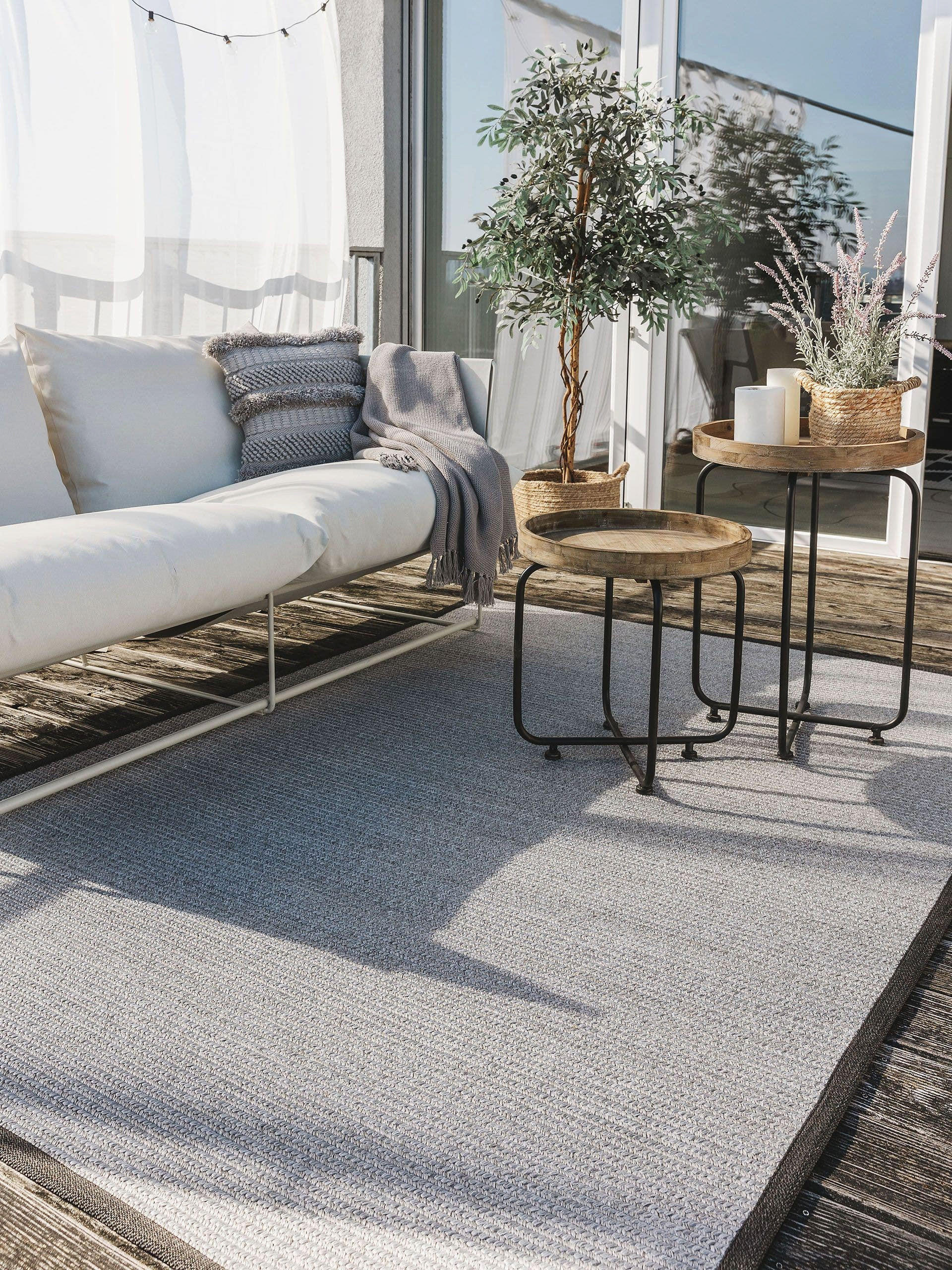 OUTDOORTEPPICH Nandi Grau 200x300 cm - Grau, Textil (200/300cm) - benuta Nest