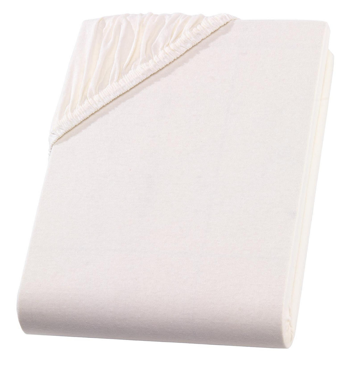 SPANNBETTLAKEN Boxspringbett Jersey 180x200 180x220 200x200 200x200, Wasserbett Bettlaken aus 100% Baumwolle - Naturfarben, Textil (200/220cm) - Carpe Sonno