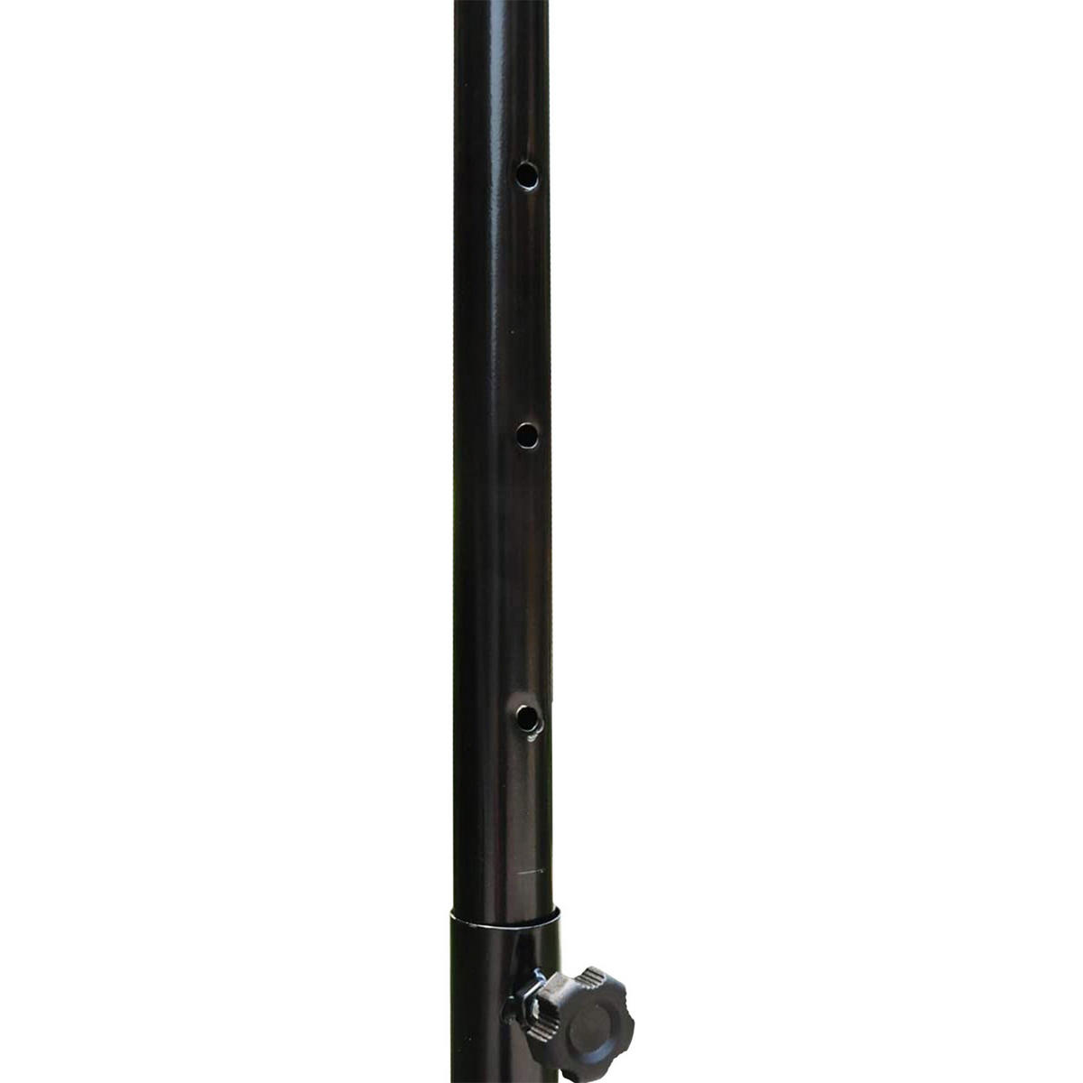 BASKETBALLKORB 165 bis 205cm - Schwarz, Kunststoff (71/205/75cm) - Happy Garden