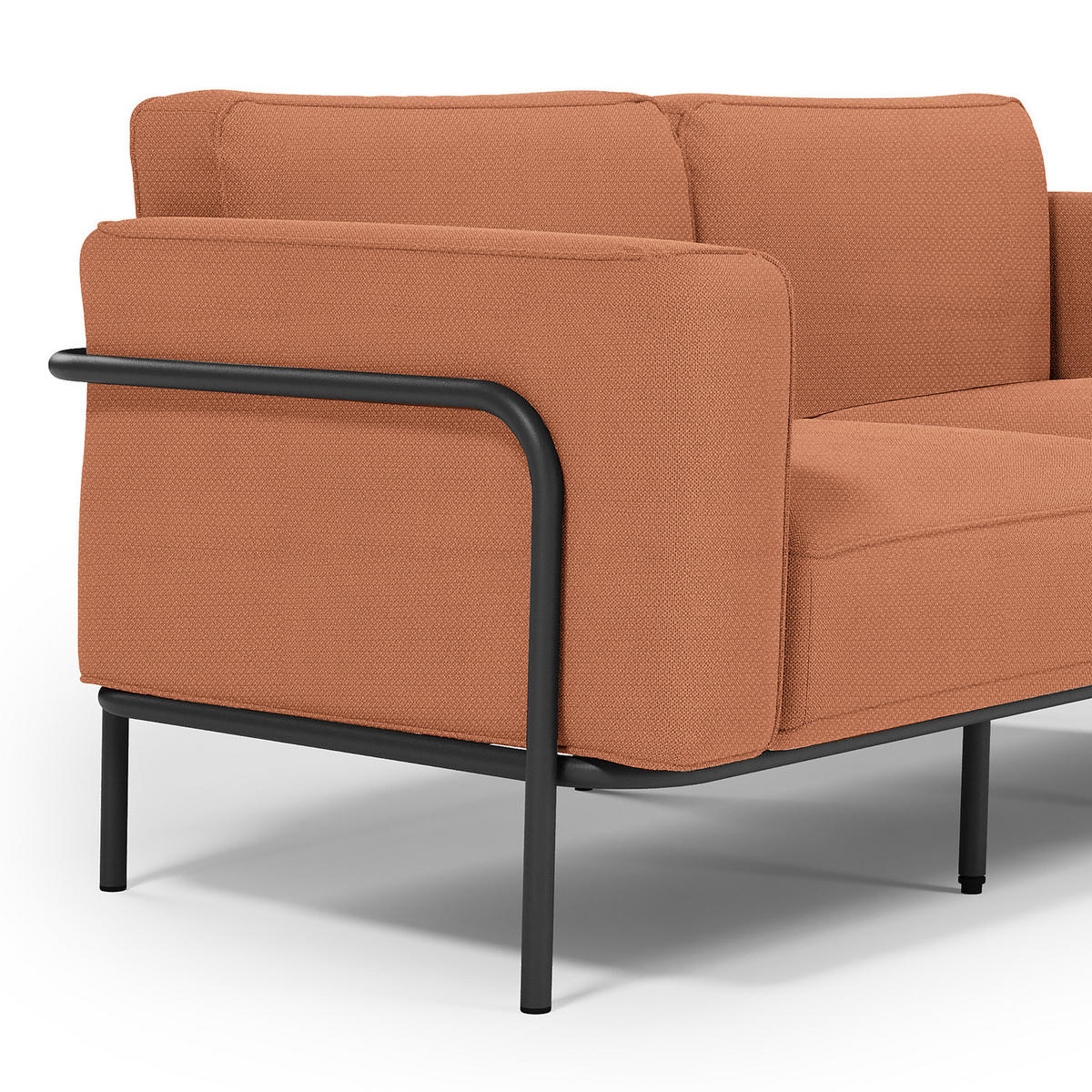 2-SITZER OUTDOOR-SOFA - Rosa, Textil/Metall (182/76/88cm) - home24