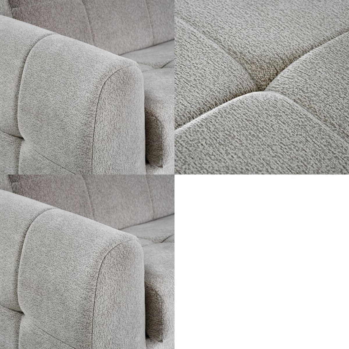 SCHLAFSOFA Pireus mit italienischem Gestell, 180x200, Graubeige - Beige/Schwarz, Textil (250/90/100cm) - Beautysofa