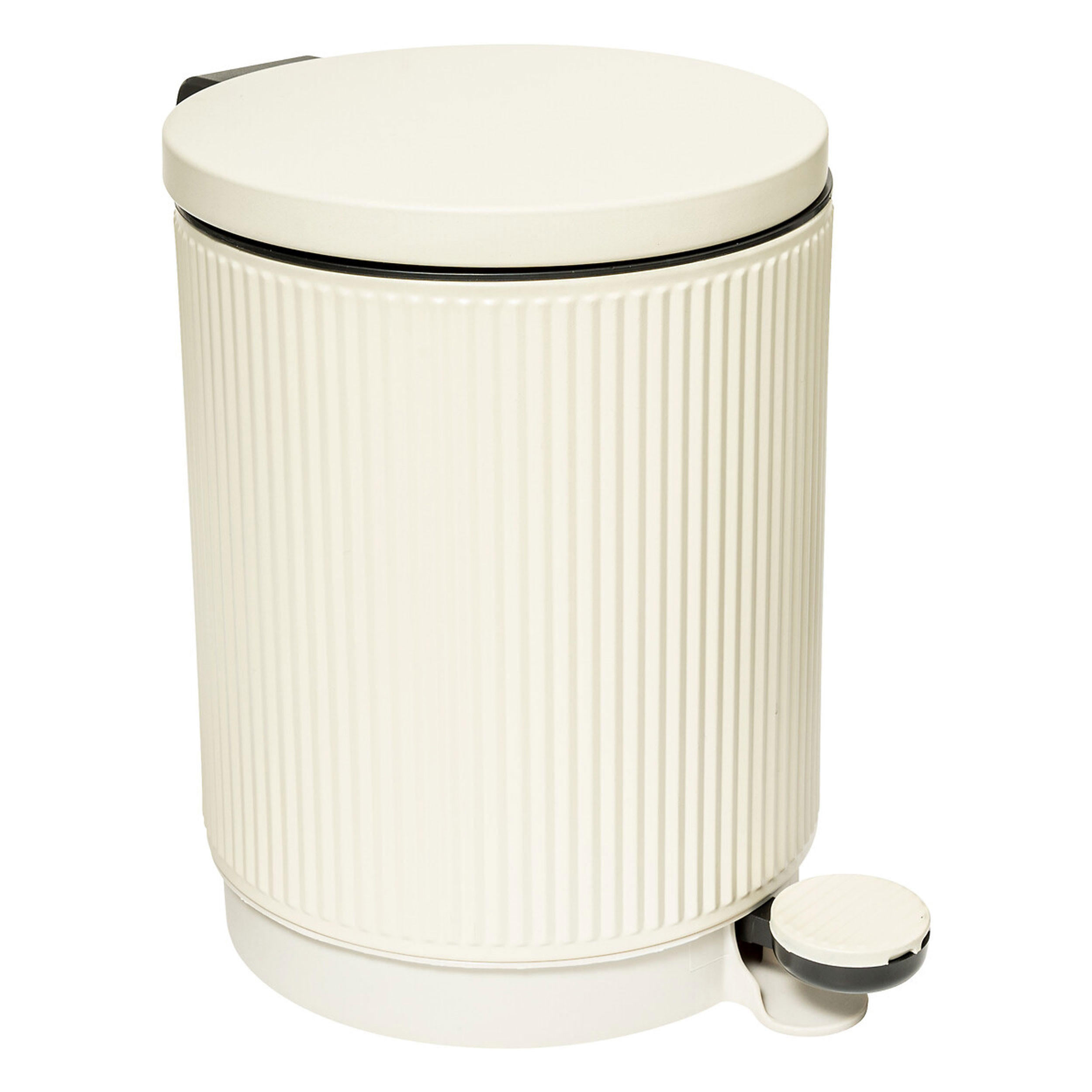 MÜLLEIMER Onyx, Stahl, PP, Beige, 5 L - Beige, Metall (20.5/28.2/27.2cm) - 5five Simply Smart