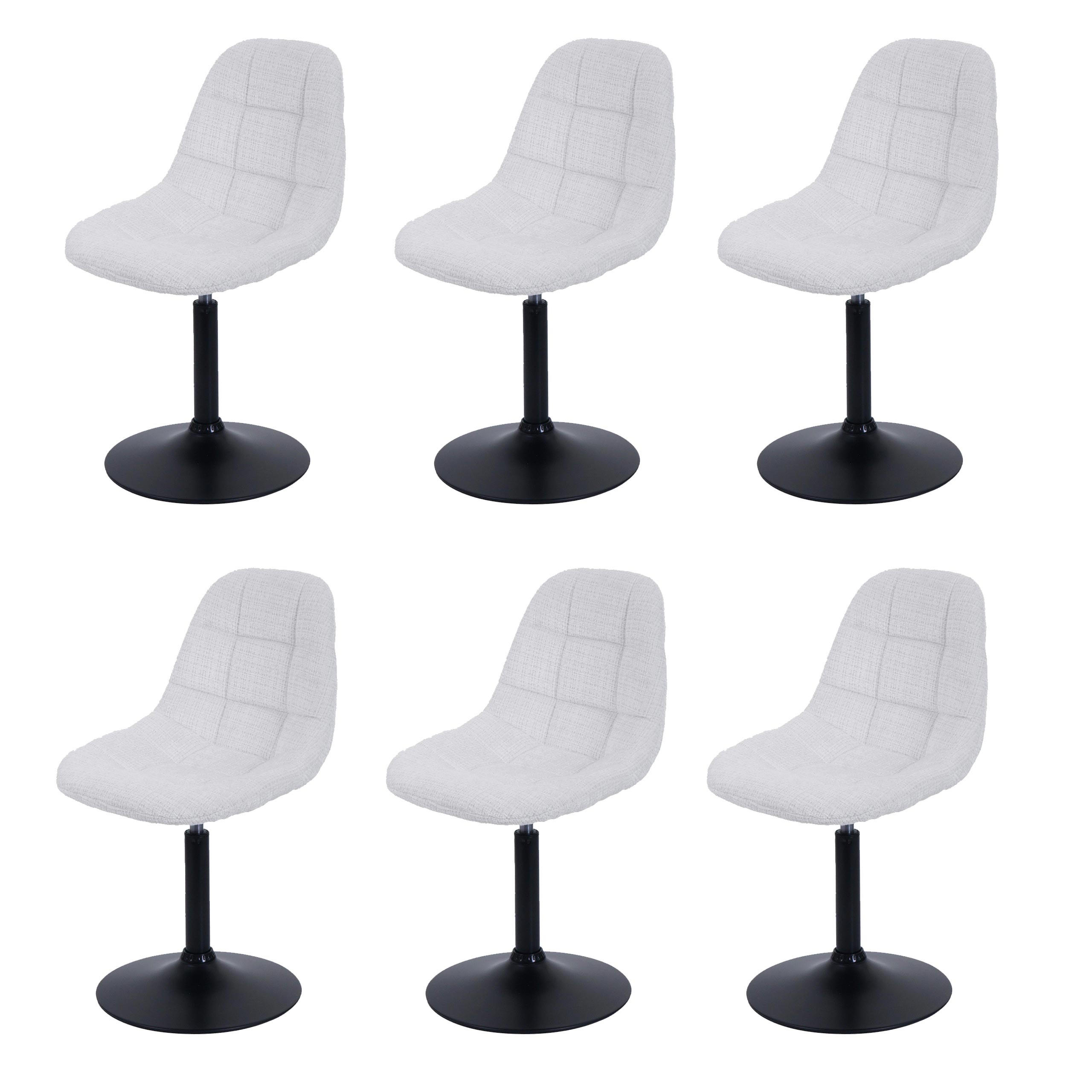 ESSZIMMERSTUHL Cremeweiß 6er-Set - Weiß, Textil (47/83/43cm) - MCW