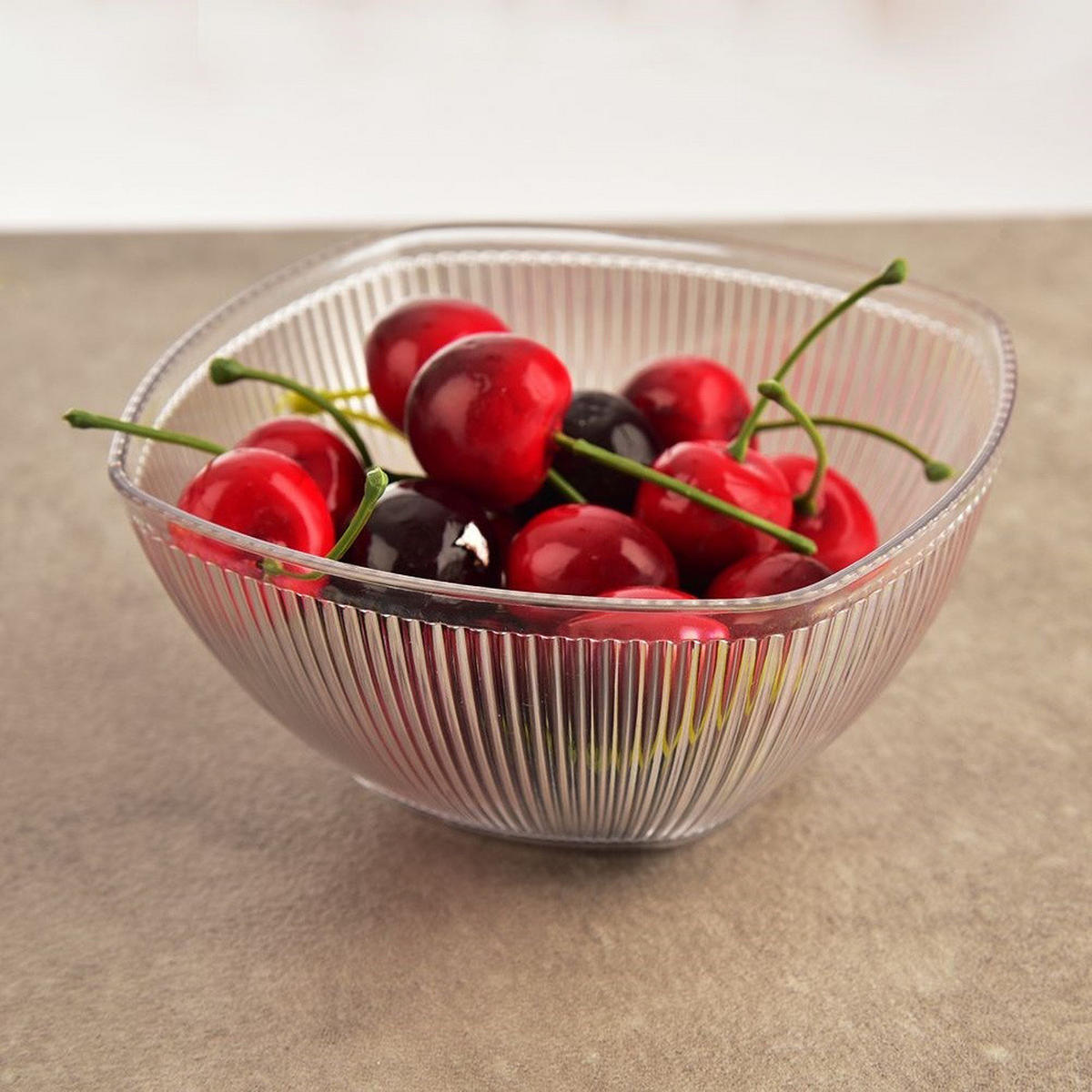KUNSTSTOFFSCHÜSSEL 12,5 cm 400 ml - Transparent, Kunststoff (12.5/12.5/6cm) - Orion 