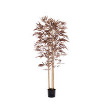 TOPF Bambus Bronze 180/100/180 cm - Bronzefarben, Kunststoff (180cm) - Light & Living