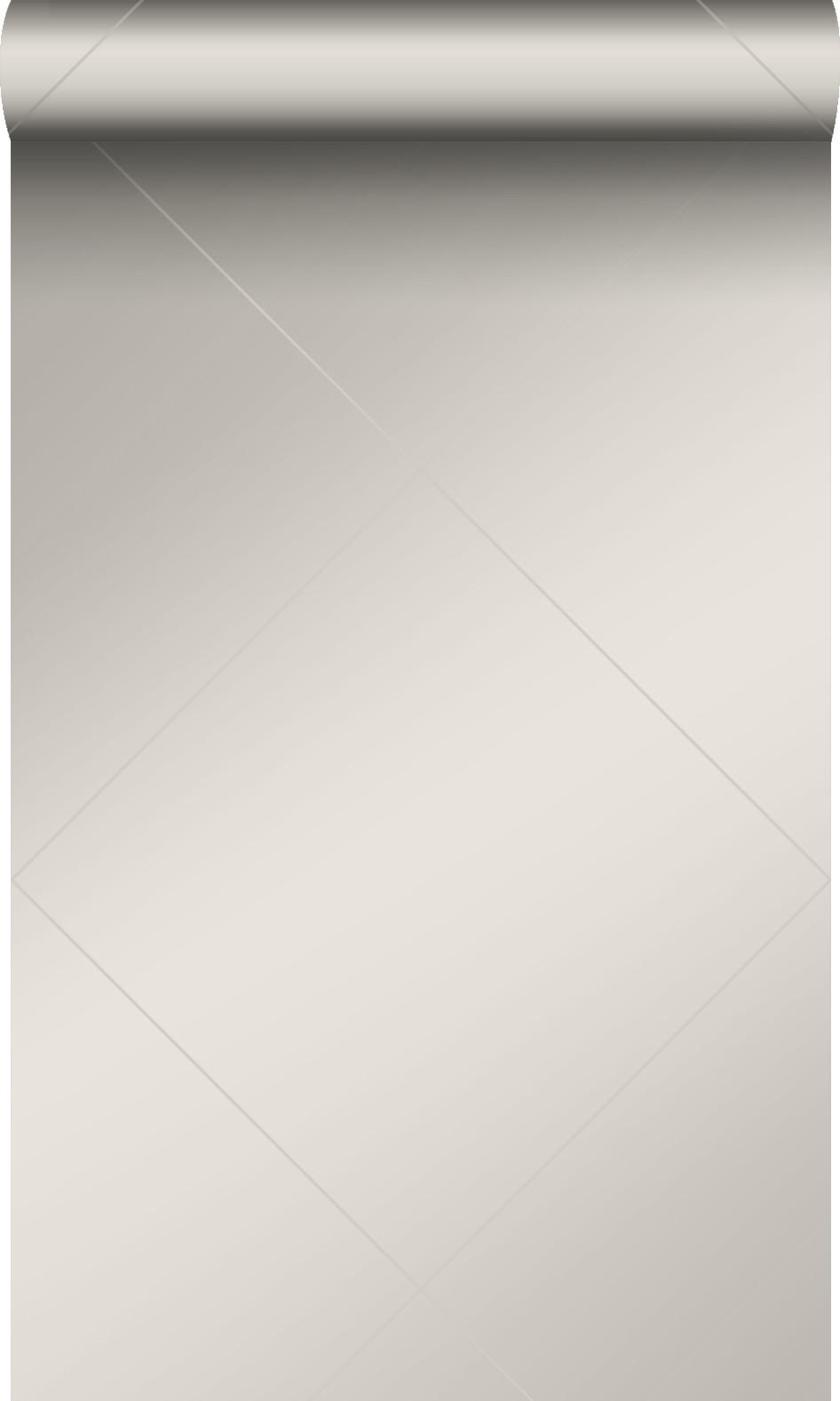 TAPETE grafische Linien 53 cm x 10.05 m - Grau, Papier (53/1000cm) - Origin Wallcoverings