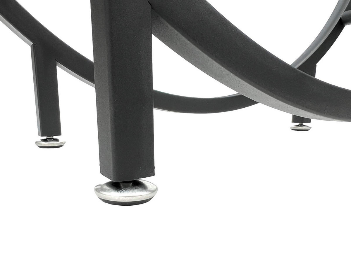 KAMINHOLZREGAL Innen Metall Schwarz Stehend Rund 60 cm - Schwarz, Metall (60/62/20cm) - DanDiBo