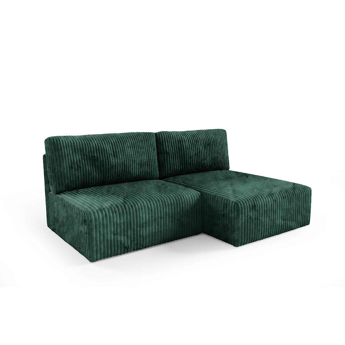 ECKSOFA Angela 3 Sitzplätze Tannengrün - Grün, Holz (210/149cm) - Petits-meubles