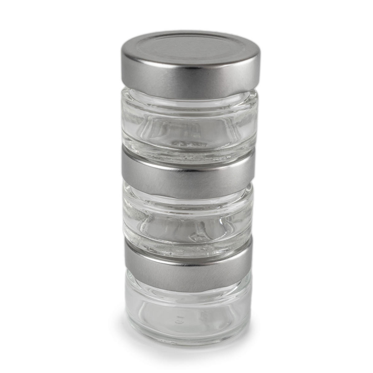 VORRATSGLÄSER Maestro 3er Set Glas mit Deckel - Transparent, Glas (6/4.5/6cm) - PEUGEOT