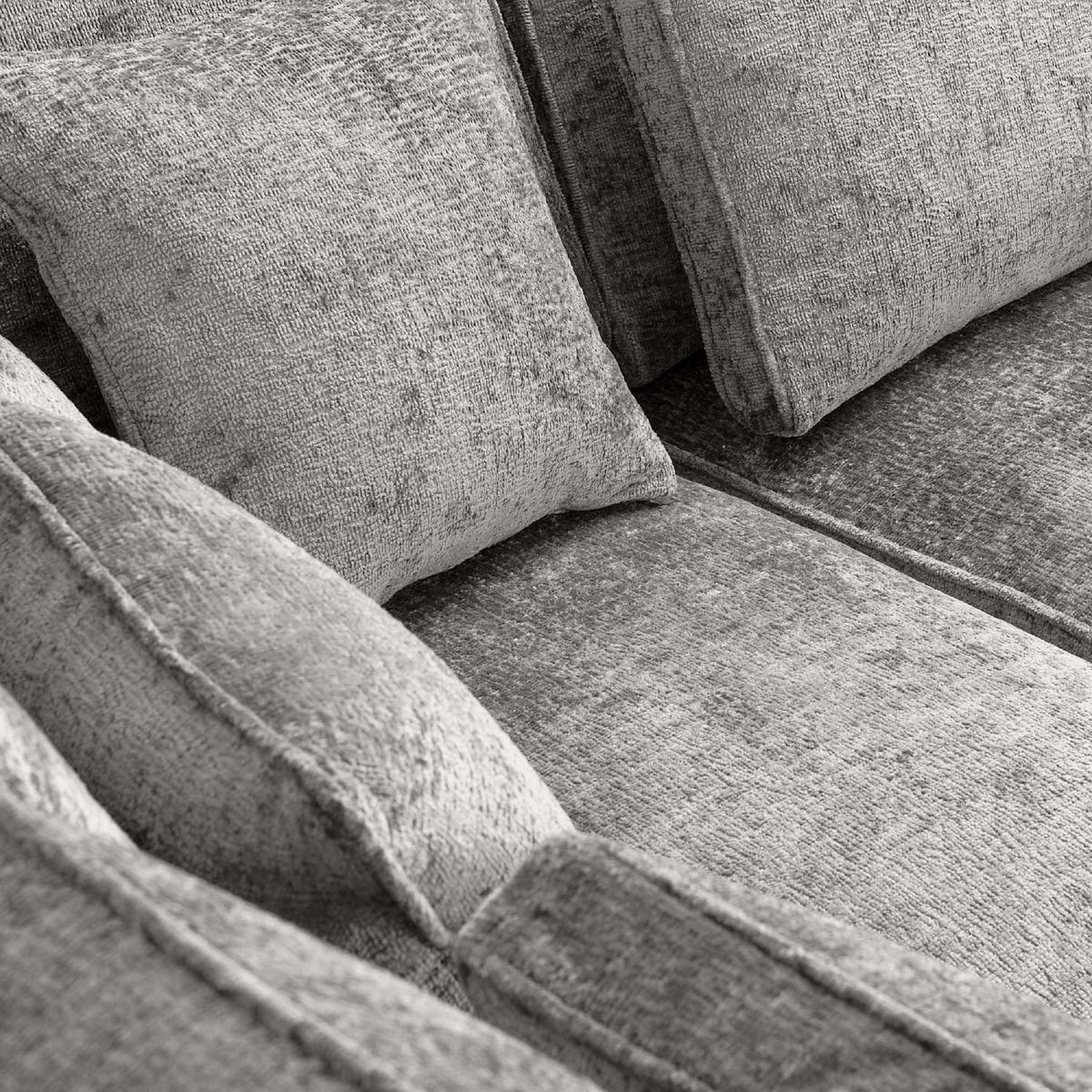 ECKSOFA LINKS IMPERA Modern 4/5 Sitzer, Hellgrau - Hellgrau, Textil (314/224cm) - KONSIMO®